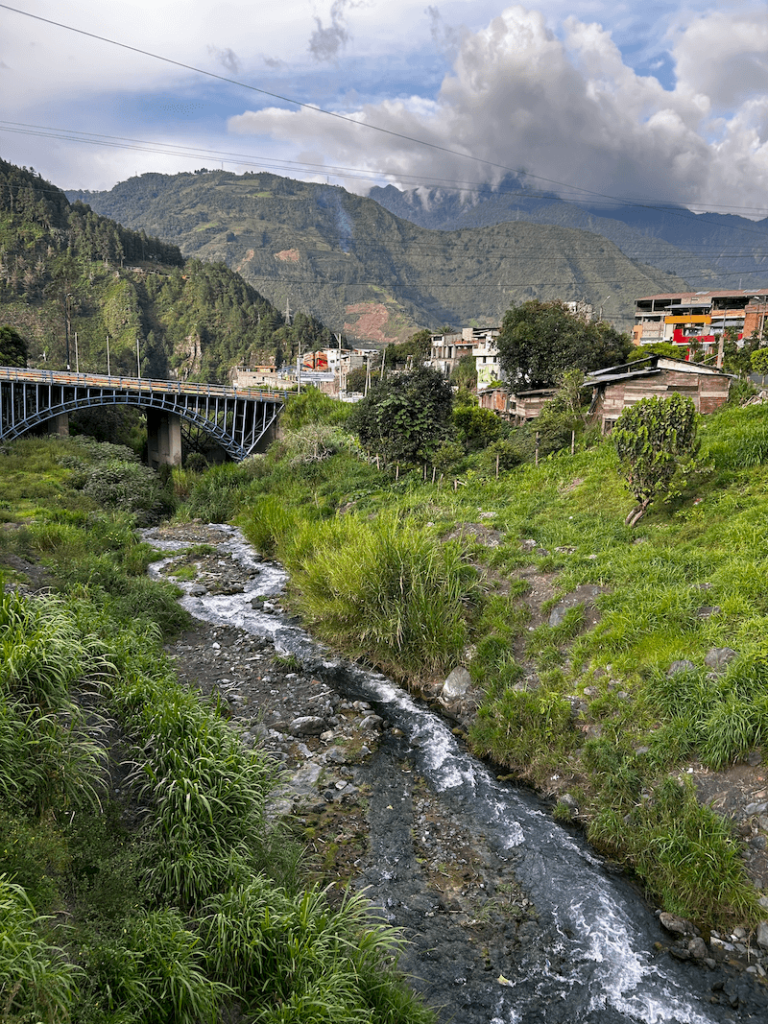 view of Banos de Agua Santa