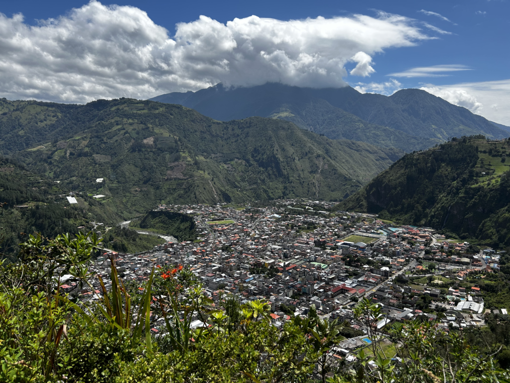 views of Baños Ecuador