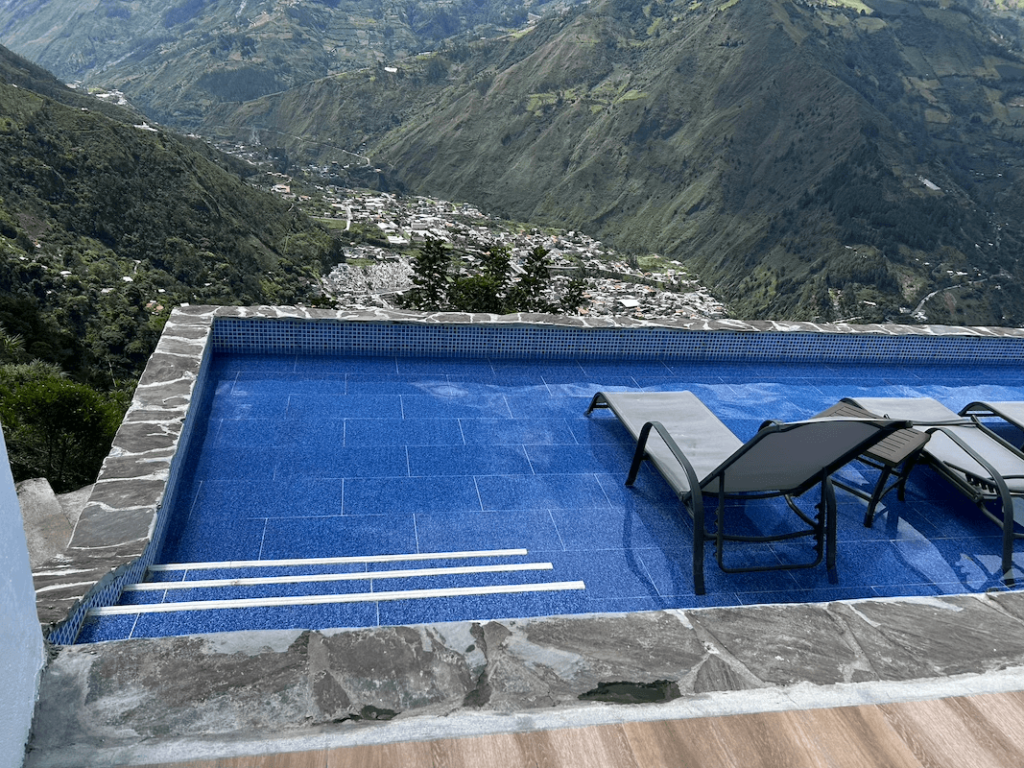 Luna Volcan Hot Springs in Banos Ecuador